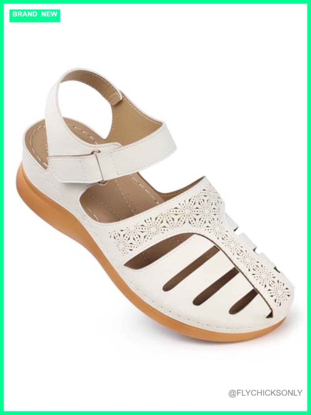 Women's Closed Toe Wedge Sandals with Arch Support Ankle Strap Comfort